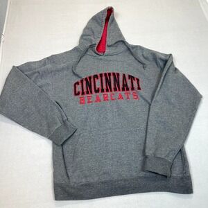 Cincinnati Bearcats Hoodie Large Mens Long Sleeve Pullover College Sweatshirt